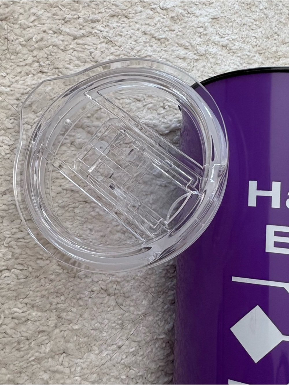 Hot Cold Purple Travel Tumbler with Lid- BPA free - Picture 2 of 13